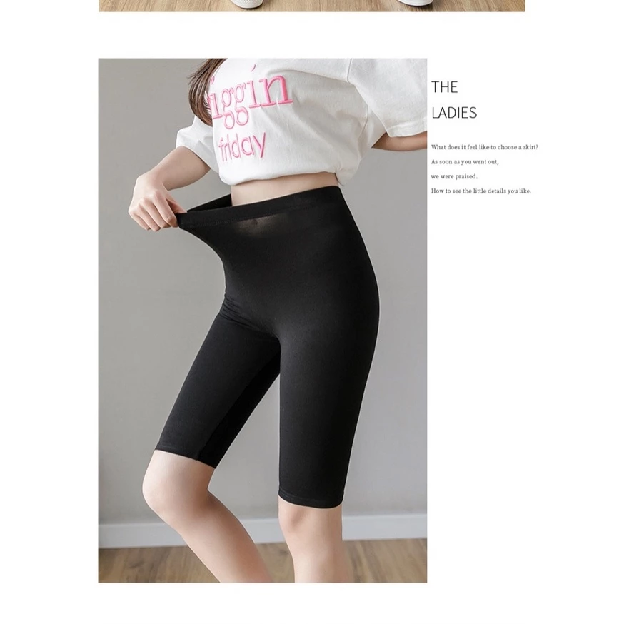 Desire Store, Quần đùi legging lửng thun Vicose mềm mại 60cm QN-011 image 7 of 11