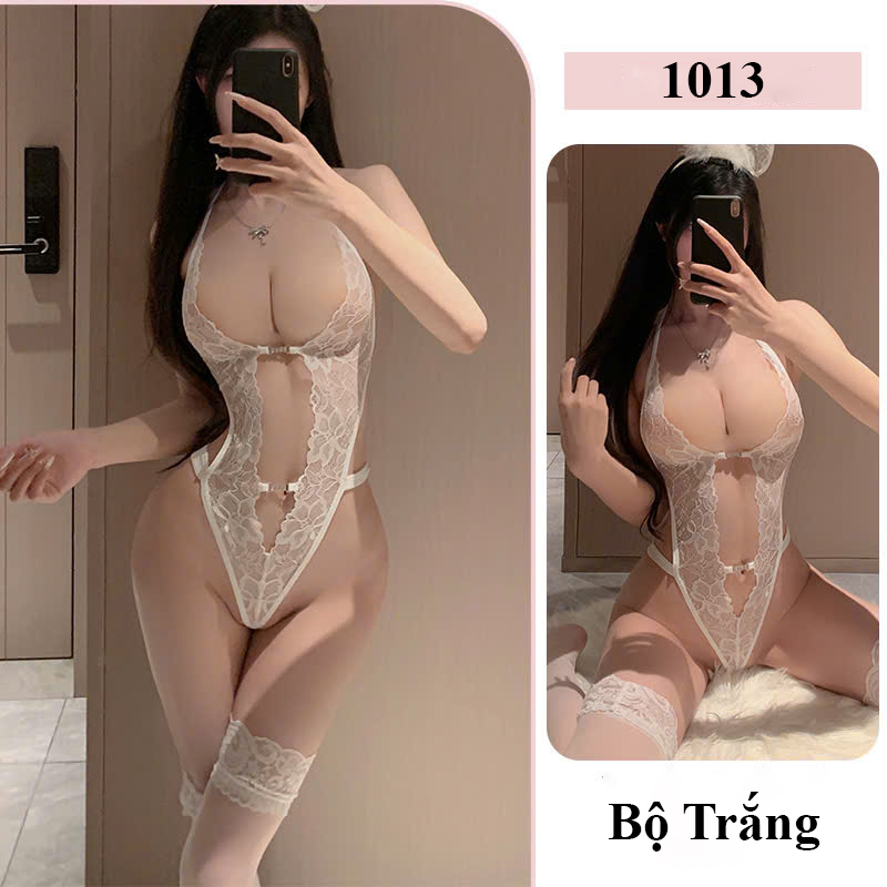Desire Store, Bộ lót ren 1013 - Bodysuit liền thân gợi cảm DESIRE - Trắng image 12 of 17