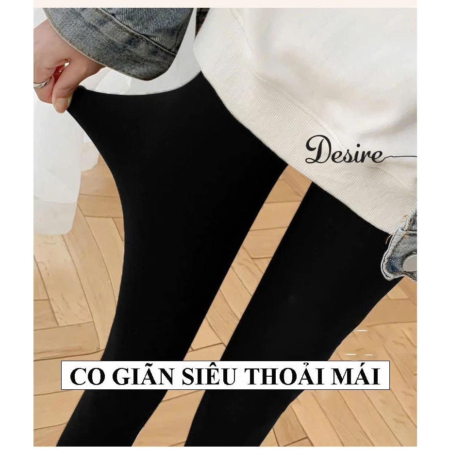 Desire Store, Quần legging cạp cap giữ nhiệt lót nỉ bông dày phong cách năng động thể thao Heitag Cá mập QGN-9113 image 3 of 11