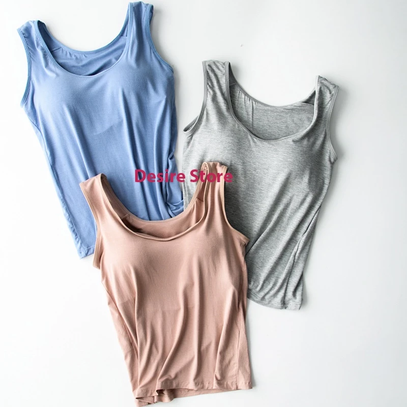 Desire Store, Áo ba lỗ sát nách kèm mút đệm ngực thun Vicose cao cấp A2011 image 7 of 17