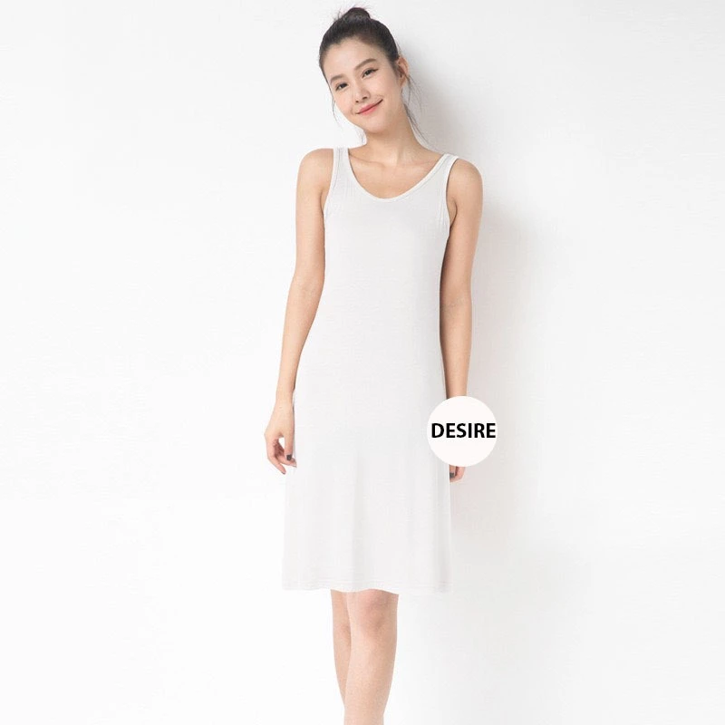 Desire Store, Đầm thun sát nách vải Modal (Gỗ sồi) mịn mát Desire VNN-00101 image 3 of 13