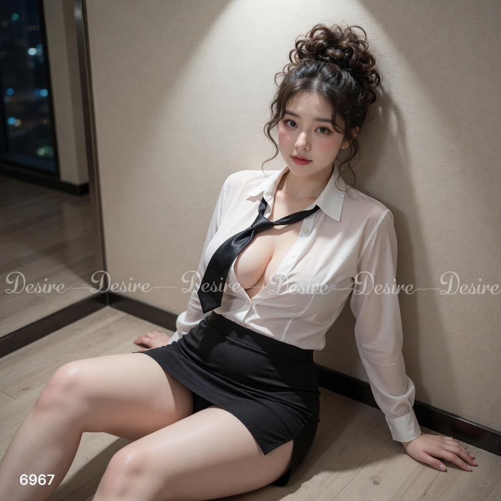 Desire Store, Bộ đồ ngủ hoá trang cosplay CÔ THƯ KÝ (có bigsize)  hàng chính hãng GUIRUO QC loại 1 DESIRE  - 6967 (SECRETARY Cosplay Lingerie/Sleepwear (Available in Plus Sizes)  – DESIRE - 6967) image 6 of 16