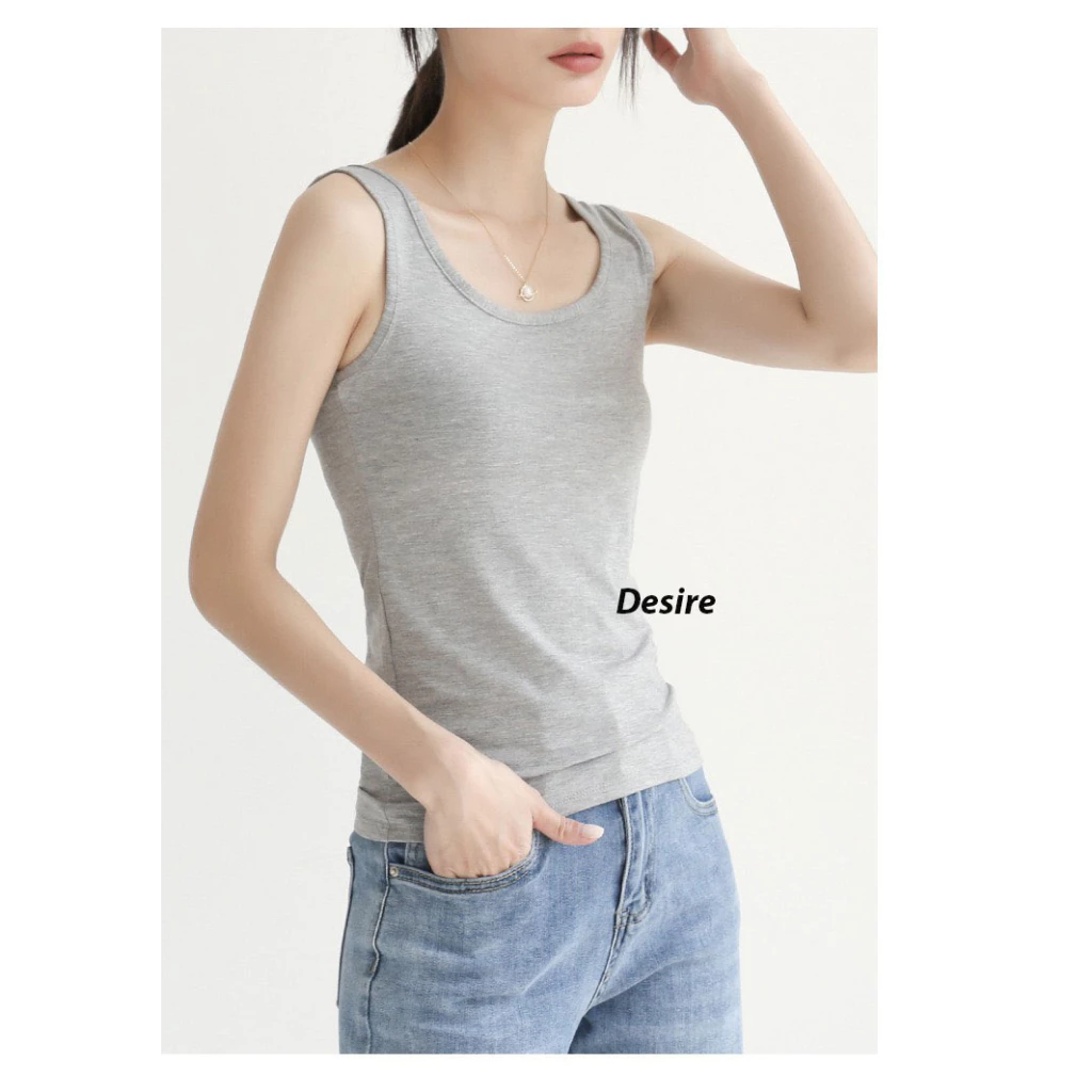 Desire Store, Áo Ba Lỗ Sát Nách Thun Modal (Gỗ sồi) mát mịn phong cách năng động ANN-060 image 9 of 17