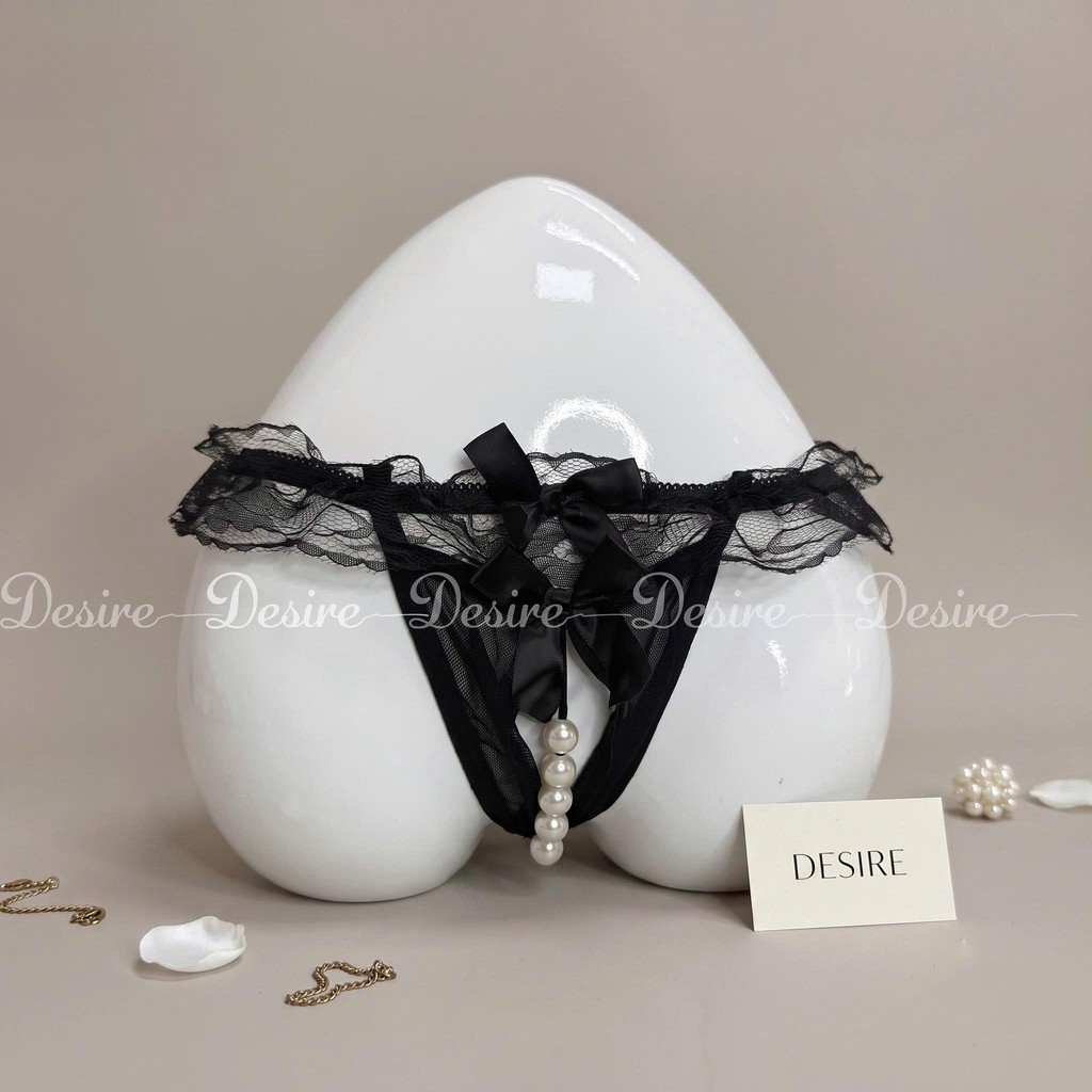 Desire Store, Quần lót nữ ren xuyên thấu Quần lót lọt khe Desire QLN-1142 - Đen, 5 quần image 11 of 12