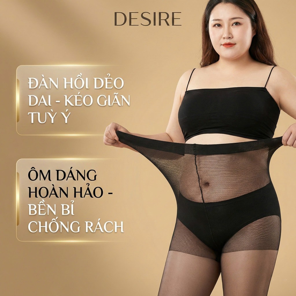 Desire Store, Tất quần 15D BIGSIZE màu đen và da thon gọn dáng che khuyết điểm chính hãng BONAS T-016 image 6 of 14