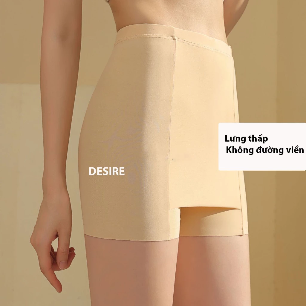 Desire Store, Quần Đùi Mặc Váy Có Vạt Chống lộ chất SU LỤA Không đường viền Thoáng Mát Quần bảo hộ DESIRE QL-027 - Nude lưng thấp, XL image 23 of 24