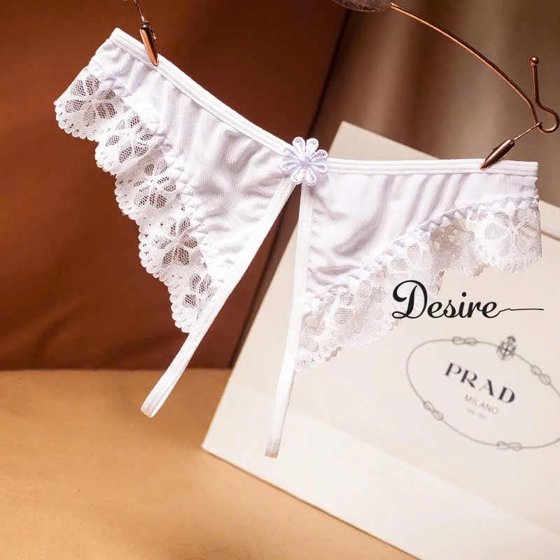 Desire Store, Quần lót nữ ren xuyên thấu Quần lót lọt khe Desire QL-2221 - Trắng, 3 quần image 6 of 8