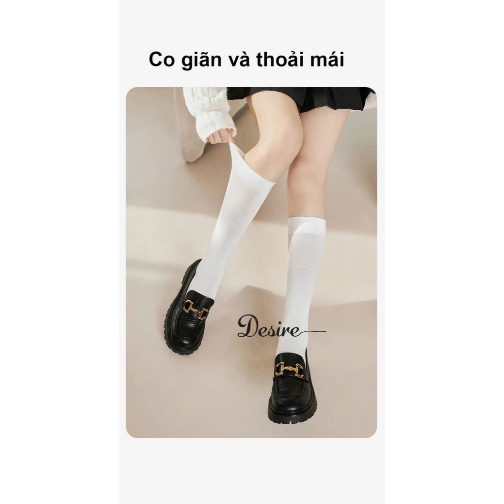 Desire Store, Tất thun len nữ chính hãng BONAS Style Nhật Bản chất đẹp cao cấp phong cách đơn giản sang trọng DS-3336 image 3 of 17