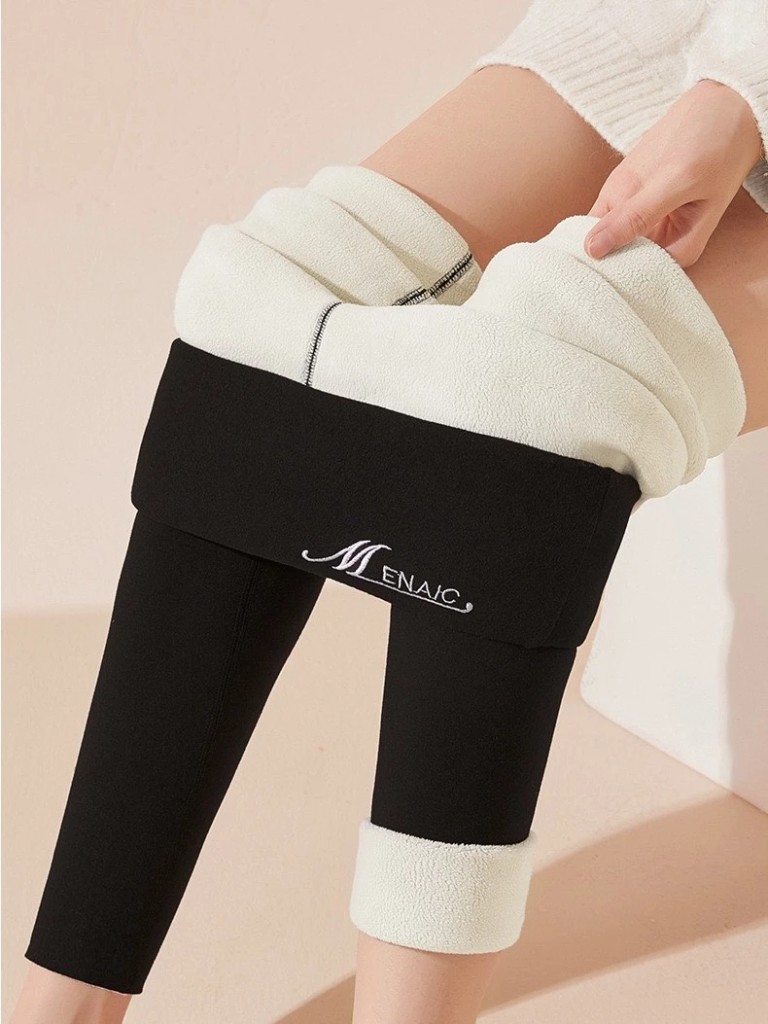 Desire Store, Quần legging M ENAIC lưng cao lót lông cừu nhung mịn giữ nhiệt mùa đông ấm áp định hình dáng QGN-9105014 image 14 of 20