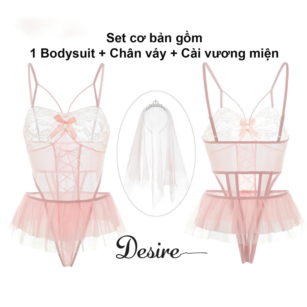 Desire Store, Bộ Bodysuit Cosplay Cô dâu phong cách gợi cảm sexy DESIRE VN-6606 image 9 of 14