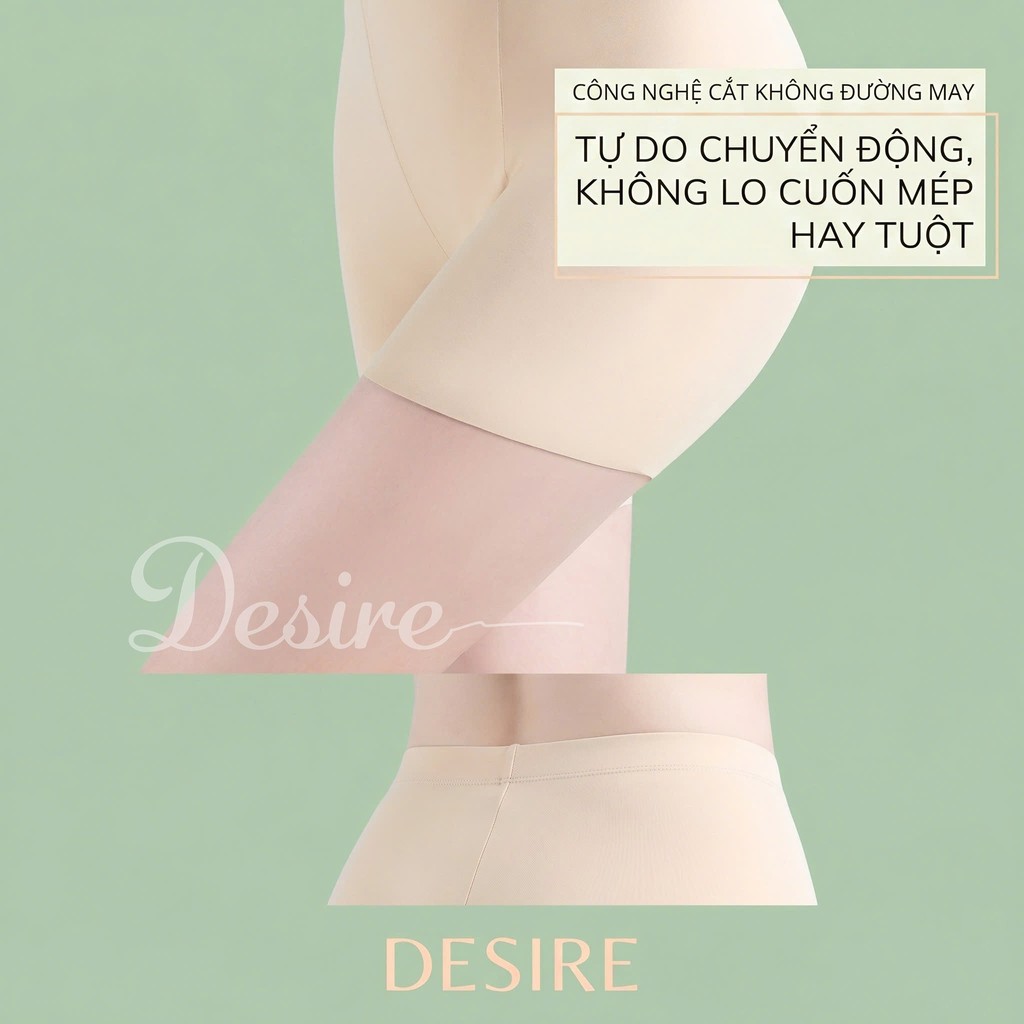 Desire Store, Quần đùi mặc váy chất su lụa lạnh không đường viền chính hãng MYC HOME QL-021 image 8 of 18