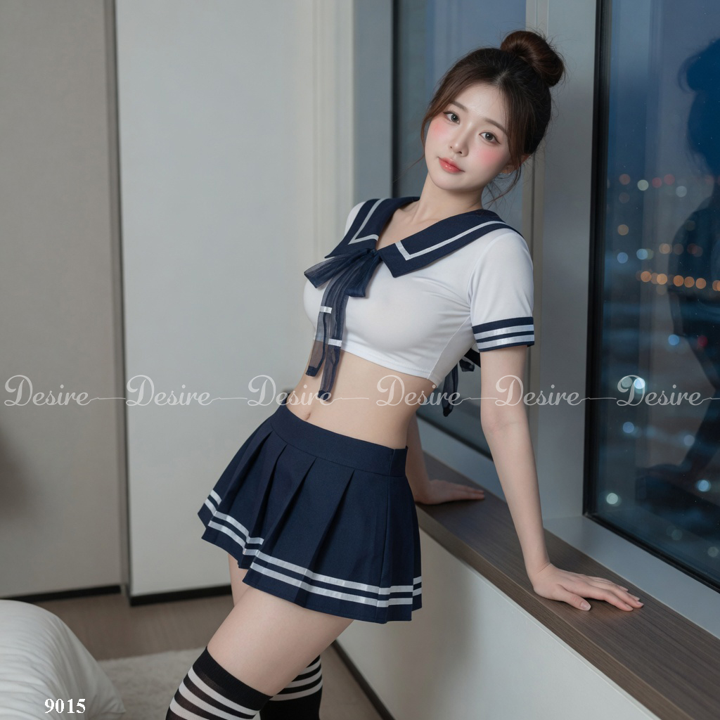 Desire Store, Bộ đồ ngủ hoá trang cosplay CÔ NỮ SINH QUYẾN RŨ ( có bigsize)  DESIRE VN-9015 image 14 of 22