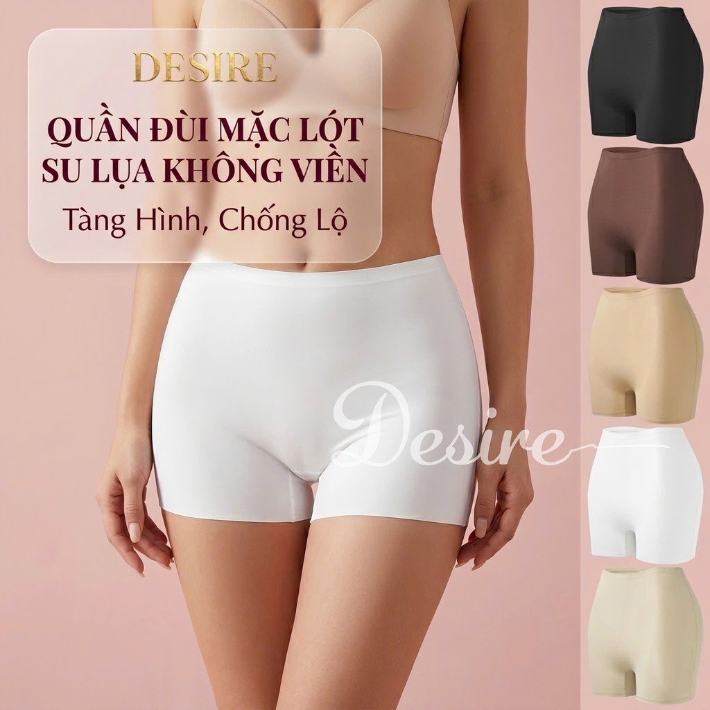 Desire Store, Quần đùi mặc váy su lụa băng tàng hình không đường viền chống lộ chính hãng SACRED BIRD QL-030 image 2 of 28
