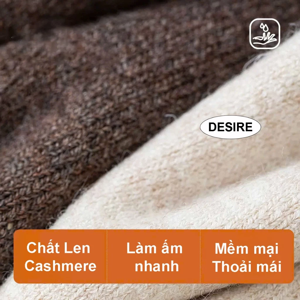 Desire Store, Tất Len Lót Lông dày mềm mịn cao cấp giữ nhiệt siêu ấm chống lạnh tuyệt đối chính hãng BONAS MW1517 image 4 of 14