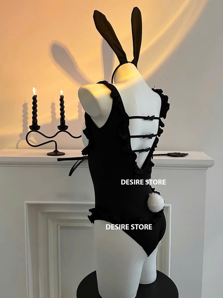 Desire Store, Bộ đồ ngủ liền thân cosplay hoá trang CÔ HẦU GÁI TAI THỎ TINH NGHỊCH hàng chính hãng GUIRUO QC loại 1 DESIRE VN-2328 image 7 of 16