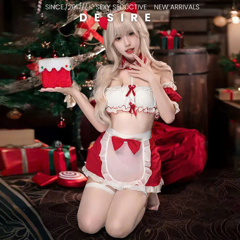 Desire Store, Bộ váy ngủ Cosplay cô hầu gái Chủ đề Giáng sinh Noel gợi cảm quyến rũ DESIRE VN-6131 image 1 of 8