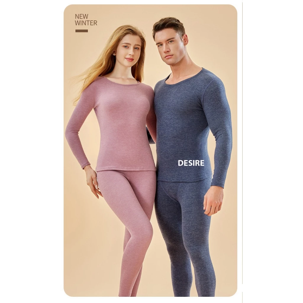 Desire Store, Đồ bộ giữ nhiệt mùa đông siêu nhẹ ấm áp vải Nhung lót Len Cashmere có đường viền dành cho nữ giới ZYOS AGN-003 image 8 of 11
