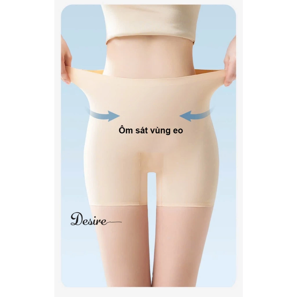 Desire Store, Quần đùi độn mông hách dáng dày 1.8cm chất su lụa lạnh không đường may DESIRE QL-3089 image 2 of 11