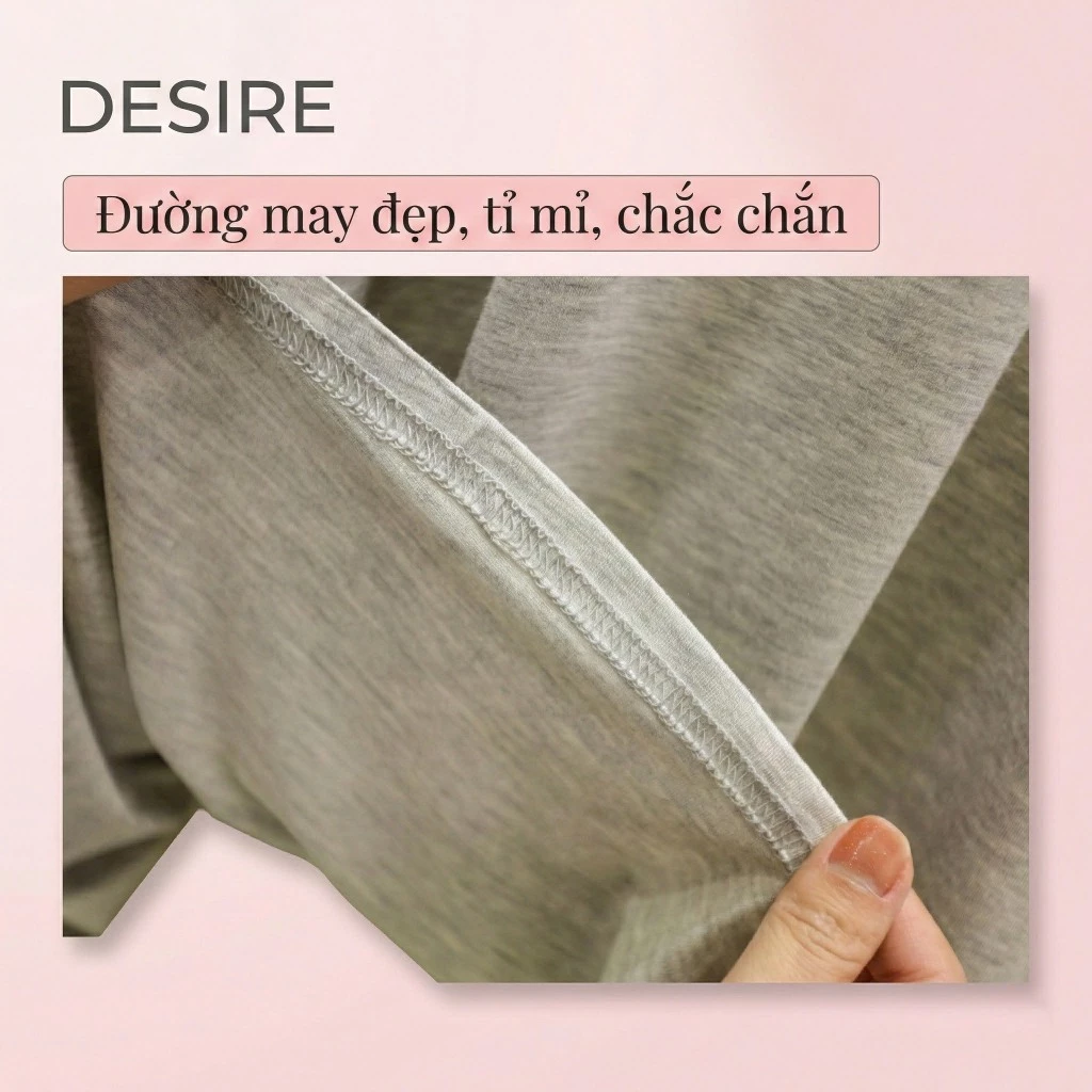 Desire Store, Váy ngủ mặc lót Nữ cổ V chất thun Modal Gỗ sồi cao cấp - Váy hai dây mặc trong mềm mịn dáng ôm DESIRE BTM-1009 image 5 of 21