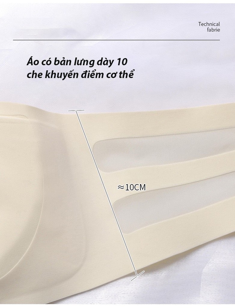 Desire Store, Áo lót quây CHỐNG TỤT nâng ngực su Áo cup ngực không dây không gọng Desire 401 image 5 of 13
