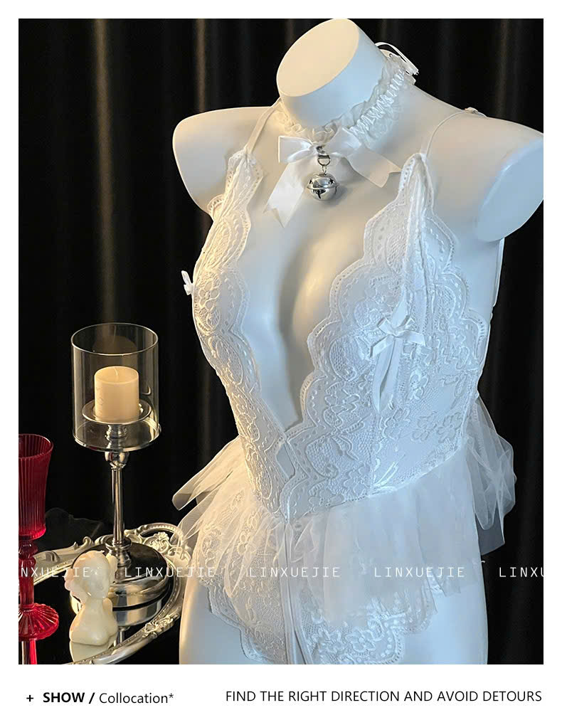 Desire Store, Váy Ngủ Liền Thân Bodysuit Ren Gợi Cảm DESIRE VN-1034 image 8 of 12