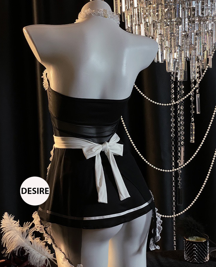 Desire Store, Bộ đồ ngủ cosplay hầu gái chất thun mềm loại 1 VN-8811 image 6 of 10