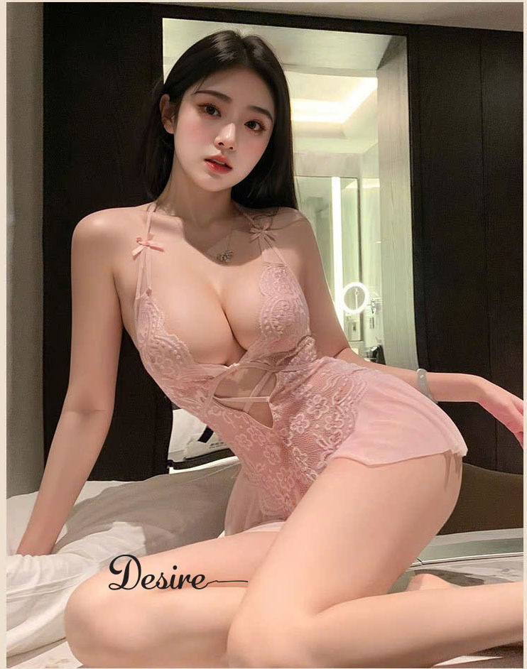Desire Store, Bộ váy ngủ Bodysuit ren xuyên thấu phong cách sexy gợi cảm DESIRE VN-1062-1 image 6 of 20