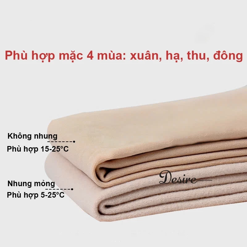 Desire Store, Quần Tất Nữ BIGSIZE (65-90KG) Dày Đen lót màu da 80D thon gọn chân phong cách trẻ trung DS7053 image 6 of 10