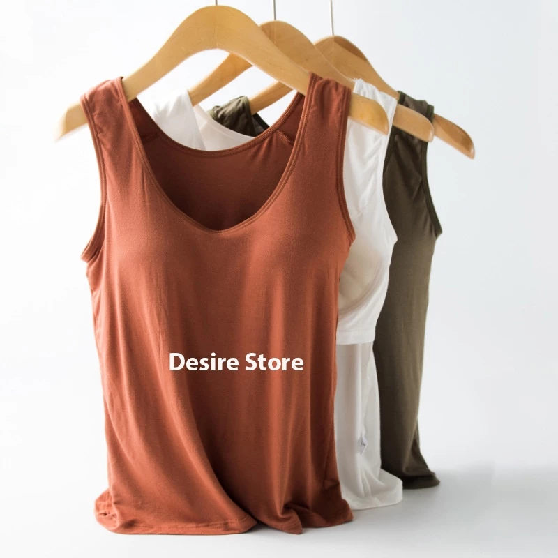 Desire Store, Áo ba lỗ sát nách kèm mút đệm ngực thun Vicose cao cấp A2011 image 8 of 17