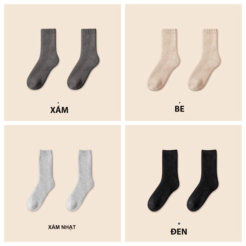 Desire Store, Tất len dày siêu ấm chính hãng BONAS Style Nhật Bản phong cách đơn giản sang trọng MW-1884 - MÀU NGẪU NHIÊN, 5 đôi image 14 of 14