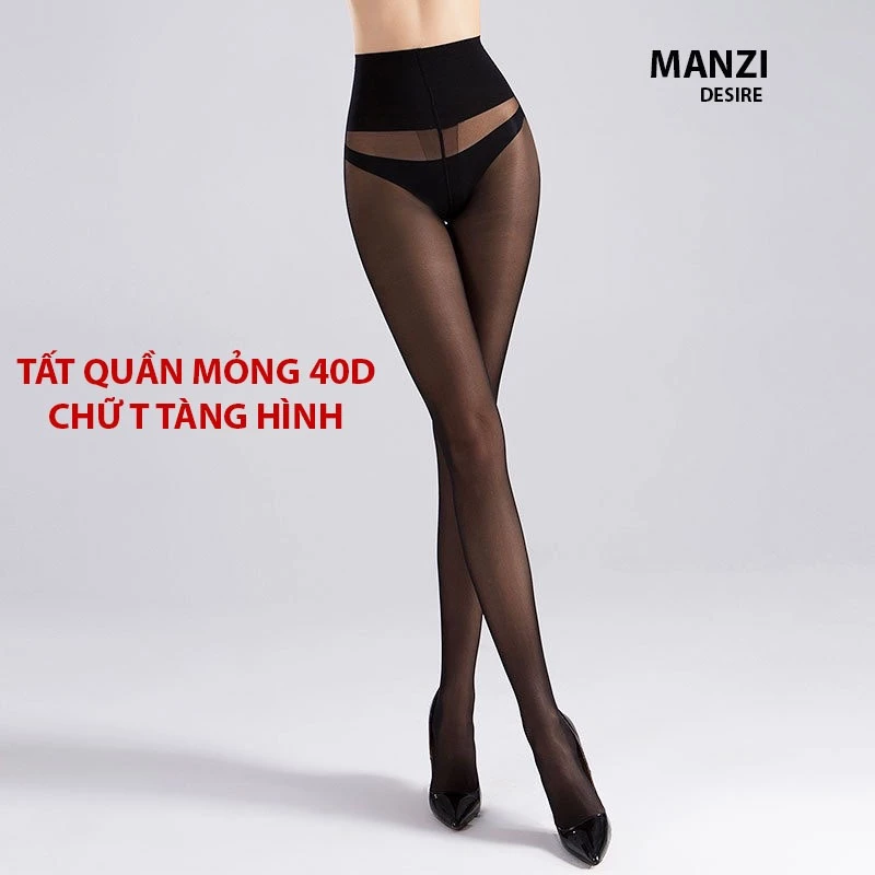 Desire Store, Tất quần Manzi 40D  hàng chính hãng Manzi đáy chữ T tàng hình MZ-6091 image 7 of 12