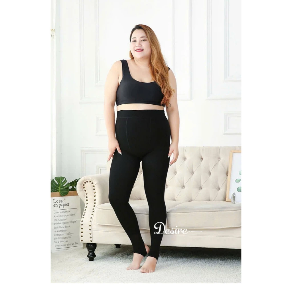 Desire Store, Quần Tất Nữ Lót Lông BIGSIZE (80-100kg) Siêu Co Giãn Mềm Mại Ấm Áp DS606 - Phù Hợp Mùa Đông image 9 of 11