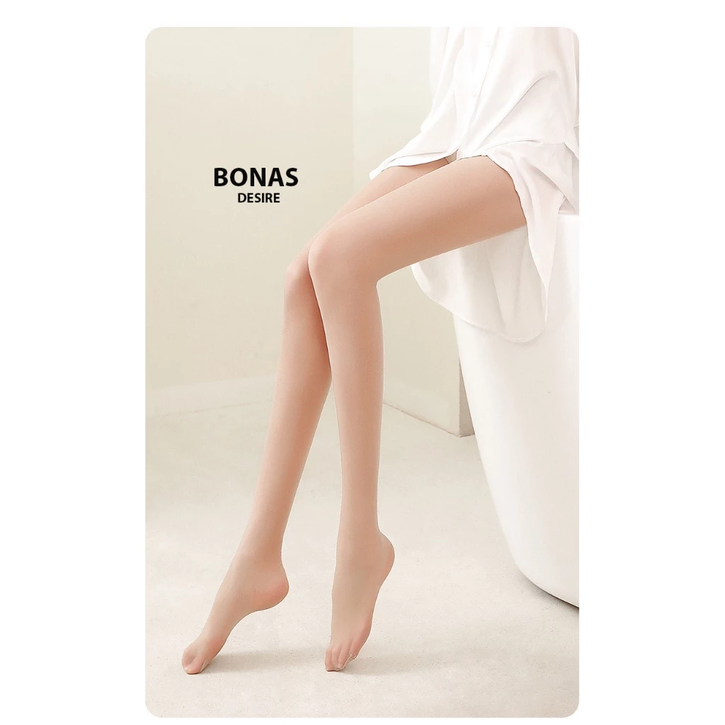 Desire Store, Tất quần mỏng mịn chống tia UV mùa hè chính hãng BONAS màu da đen DS1081 image 7 of 12