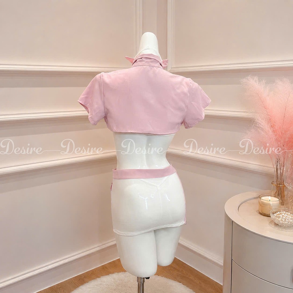 Desire Store, Bộ đồ ngủ Cosplay y tá đầy đủ phụ kiện sexy gợi cảm DESIRE VN-8537 image 10 of 12