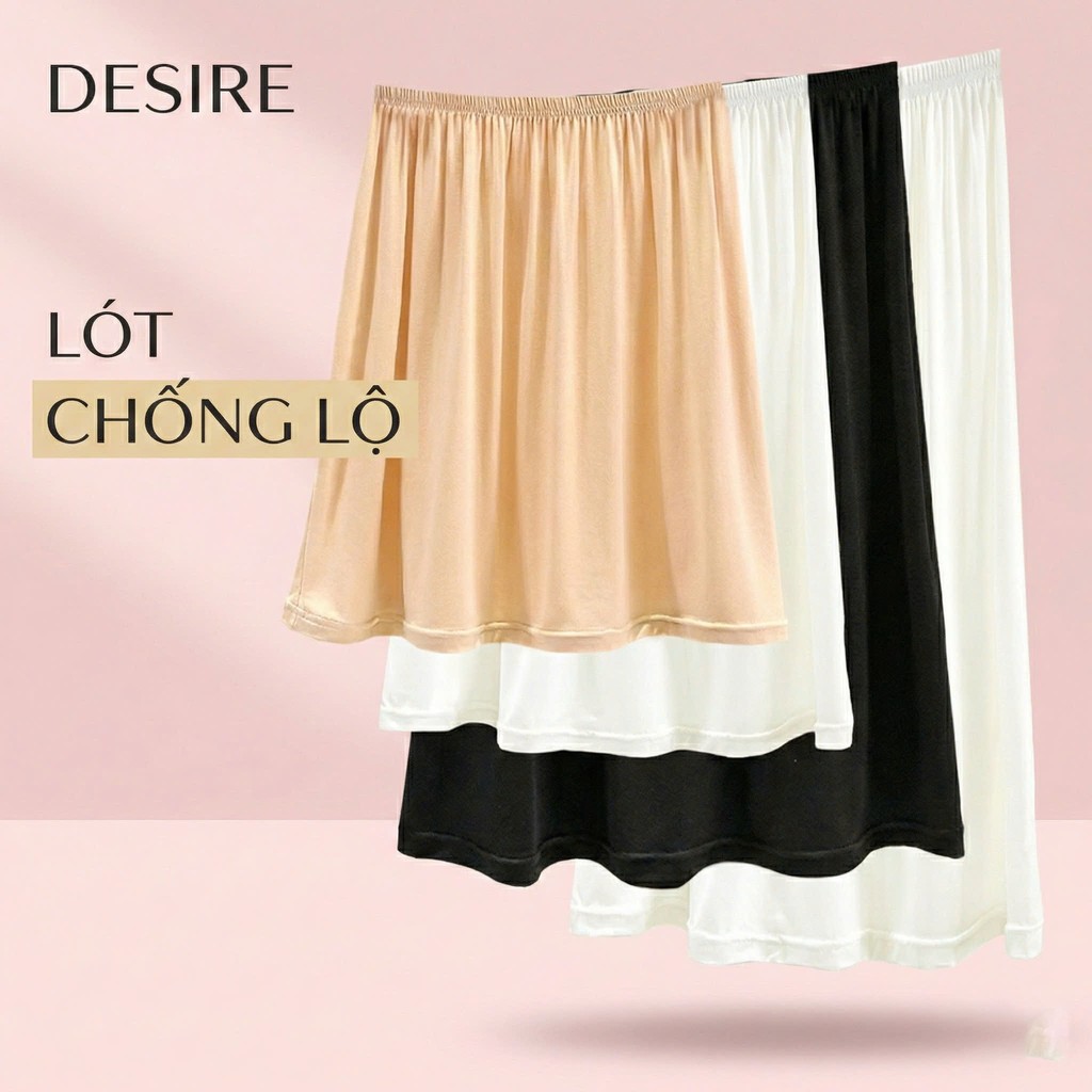 Desire Store, Chân Váy lót thun modal (gỗ sồi) dáng xòe rộng thoải mái - Chân váy mặc lót thun mịn mát Desire VN-064-2 image 5 of 39