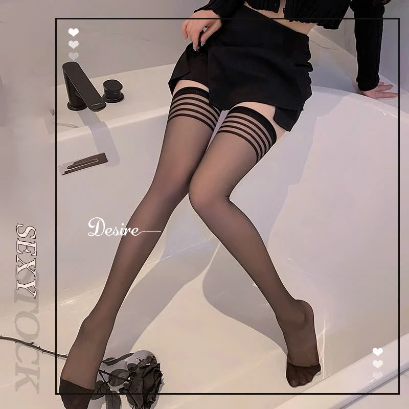 Desire Store, Tất lưới đùi nữ phong cách gợi cảm sexy cosplay phòng the DESIRE T-7206 - Đen image 9 of 9