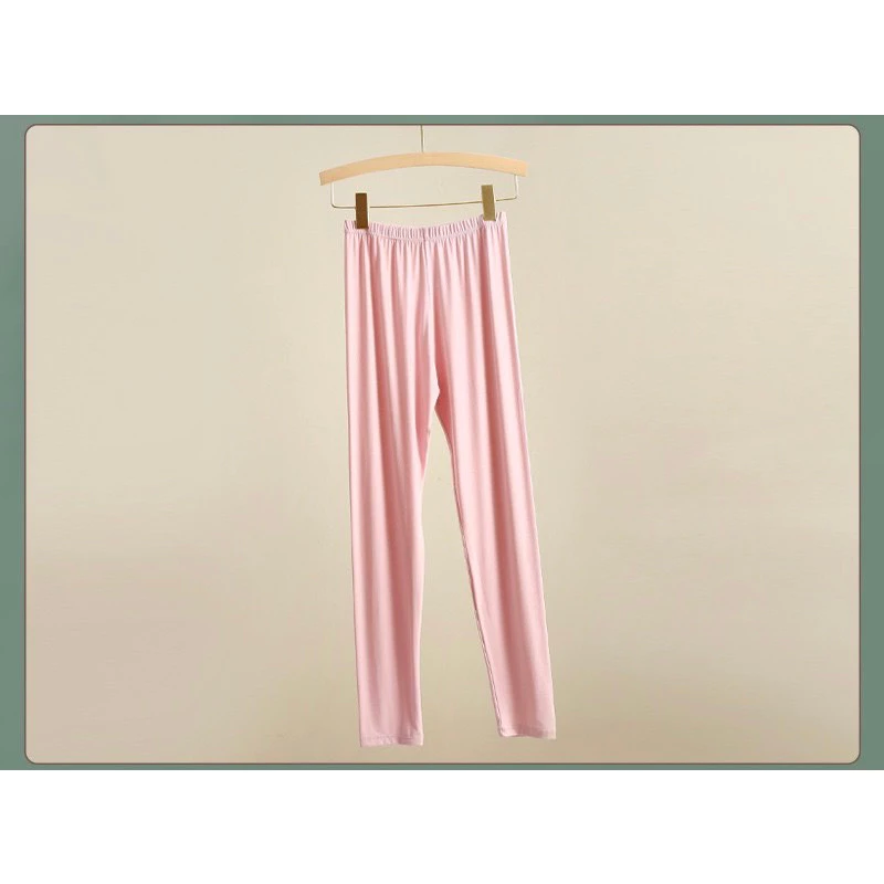 Desire Store, Bộ đồ thun ôm Vicose ủ kem chống nắng mùa hè, mặc lót giữ nhiệt mùa thu, mặc ngủ, mặc nhà đa dụng QN-07 - Quần hồng #602, L image 17 of 21