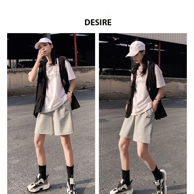 Desire Store, Quần đùi quần short unisex EDM chất thun dày mịn mát DESIRE QN-06 image 8 of 11