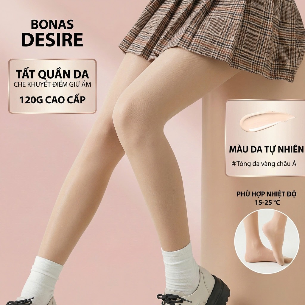 Desire Store, Quần tất BONAS CHÍNH HÃNG màu đen da 0D 15D 80D 200D siêu mỏng tự nhiên thon gọn chân chống tĩnh điện T-006 - 120GDA TNHIEN CAOCẤP image 39 of 41