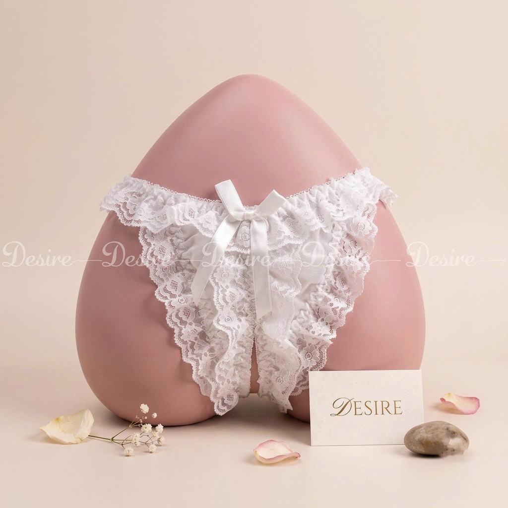 Desire Store, Quần lót lọt khe ren xẻ đáy màu đen cao cấp QLN-1136 - Trắng, 5 quàn image 10 of 12