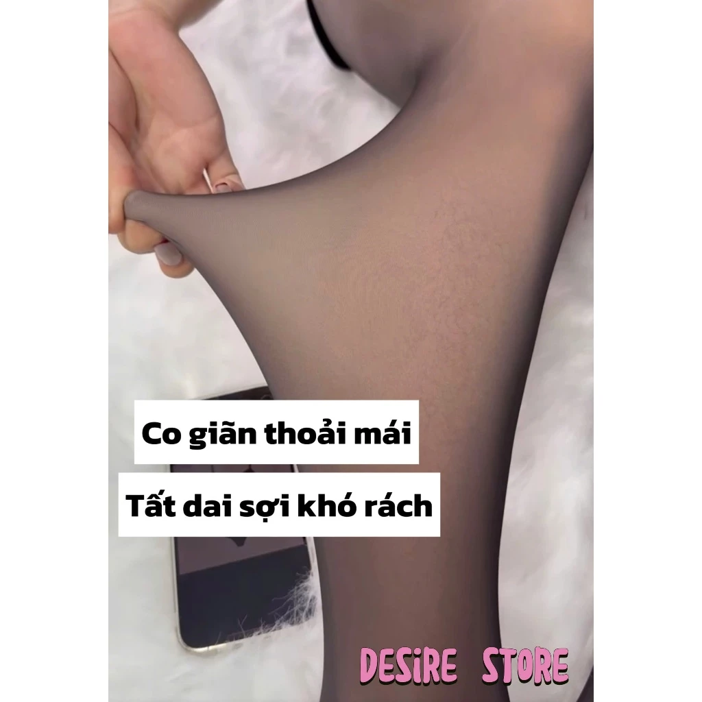 Desire Store, Quần Tất Nữ BIGSIZE (65-90KG) Dày Đen lót màu da 80D thon gọn chân phong cách trẻ trung DS7053 image 3 of 10
