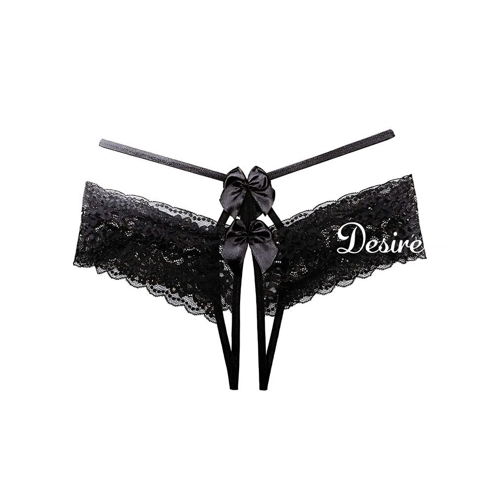 Desire Store, Quần lót nữ ren xuyên thấu Quần lót lọt khe Desire QL-036 - Đen, 3 quần image 12 of 13