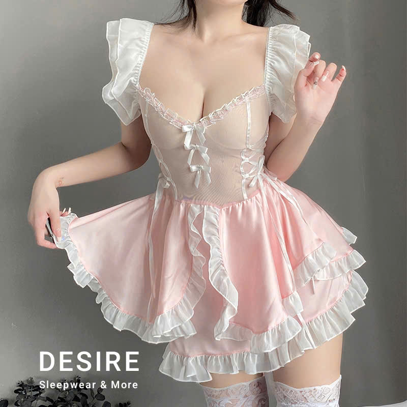 Desire Store, Bộ đồ Cosplay Lolita Cô hầu gái gợi cảm, sexy mềm cao cấp DESIRE VN-2591-1 image 4 of 14