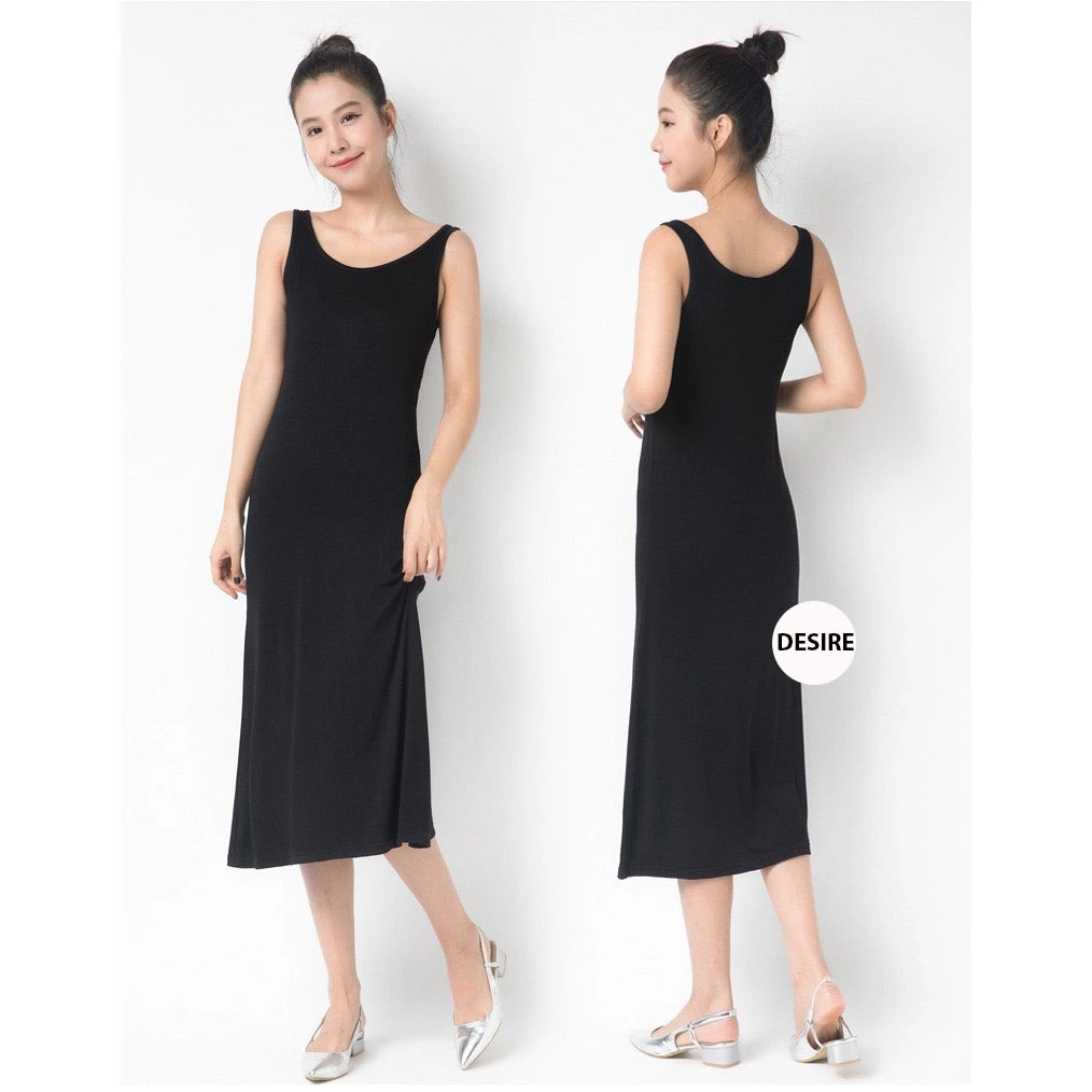 Desire Store, Đầm thun sát nách vải Modal (Gỗ sồi) mịn mát Desire VNN-00101 image 6 of 13