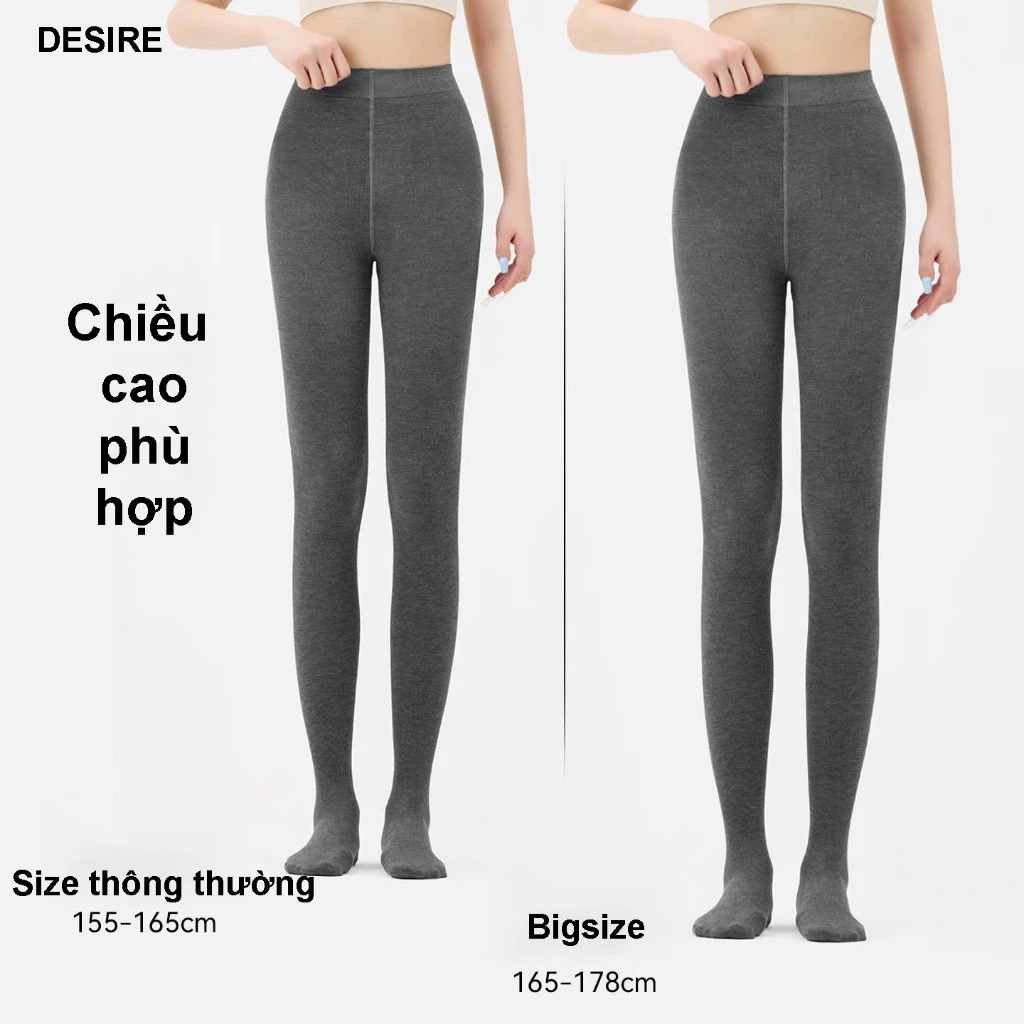 Desire Store, Quần Tất Legging Len Tăm Nữ Cao Cấp Giữ Nhiệt, Có Đế Chống Trơn Trượt, Chất Len Dày Dặn Co Giãn 4 Chiều KF7029 image 6 of 13