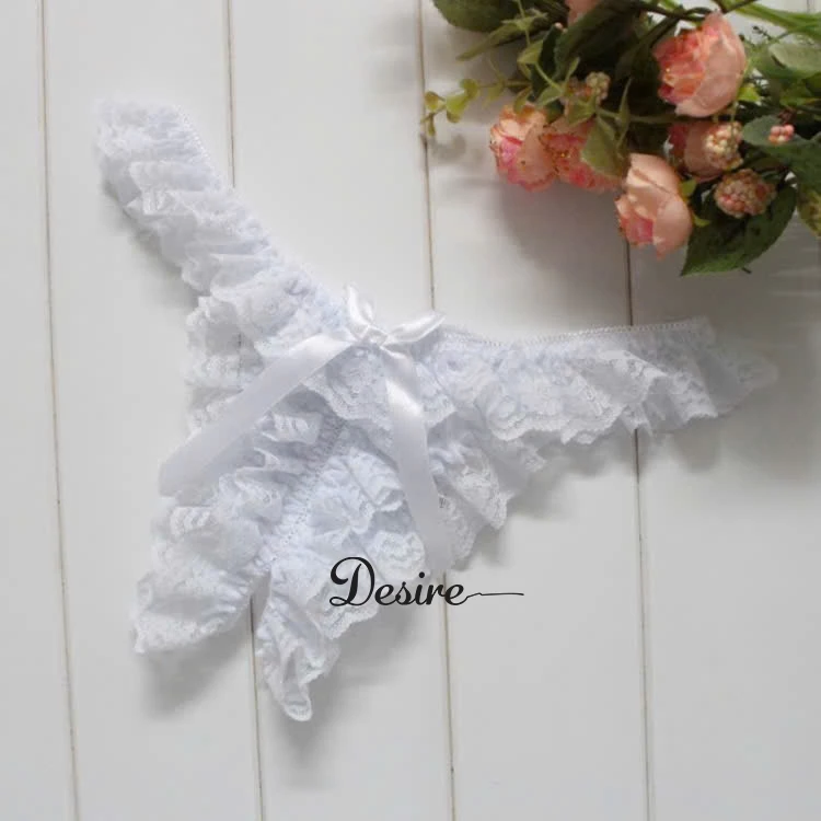Desire Store, Quần lót lọt khe ren mềm mịn cao cấp QLN-1136-1 - Trắng, Freesize image 9 of 9