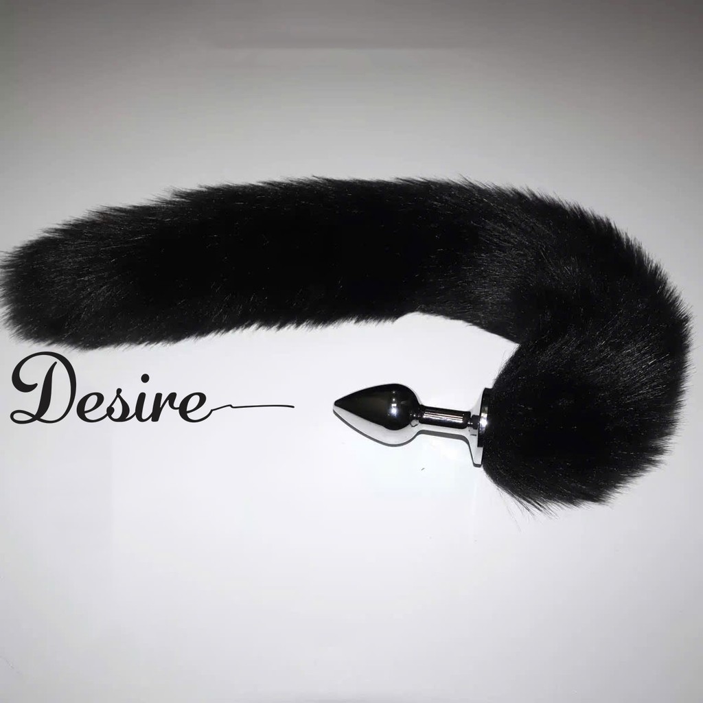 Desire Store, Đuôi Cáo Cosplay Gắn Nút Kim Loại Hậu Môn - Phụ Kiện Hậu Môn Kim Loại Đai Khóa Sexy DESIRE- 0110 (Fox Tail Cosplay with Metal Anal Plug – Sexy Metal Anal Accessory DESIRE-0110) - đen image 2 of 4