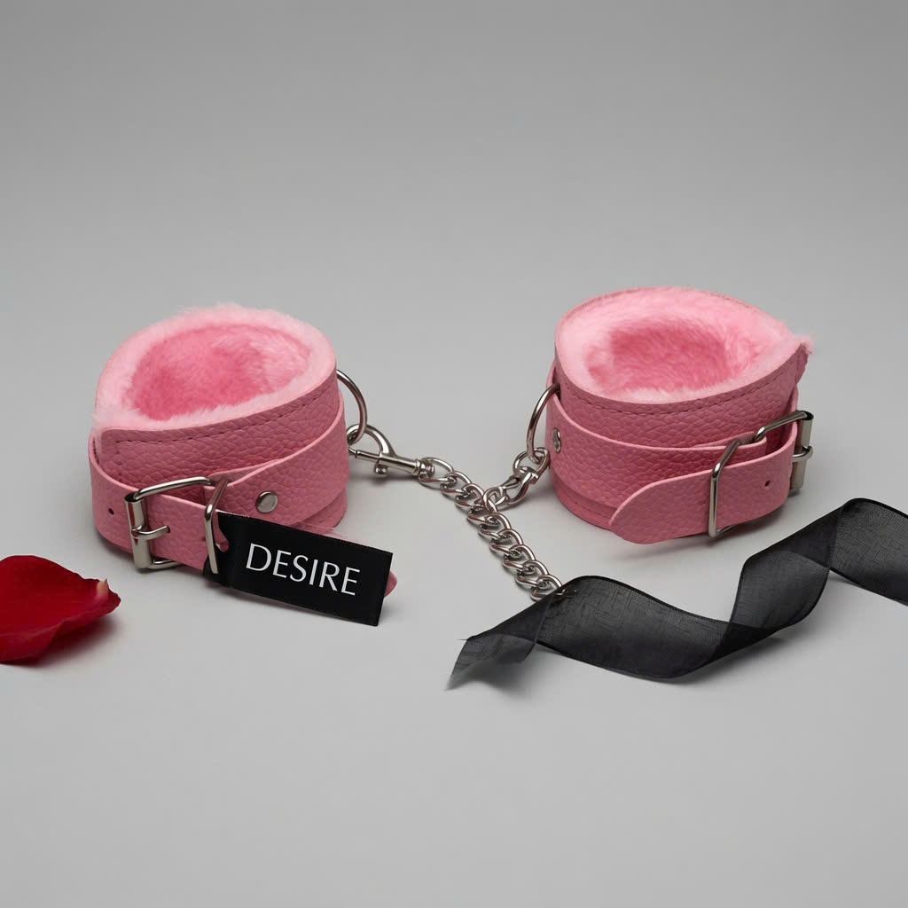 Desire Store, 3080 Còng Tay Bằng Da Cao Cấp Lót Bông Mềm Mại - BDSM - Phụ Kiện Cosplay Đồ Ngủ Quyến Rũ DESIRE (3080 Premium Leather Handcuffs with Soft Cotton Lining – BDSM – Seductive Lingerie & Cosplay Accessory (DESIRE)) image 7 of 11