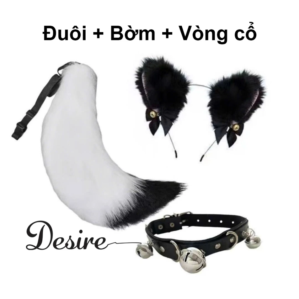 Desire Store, Đuôi cáo cosplay - Phụ kiện hóa trang Halloween, Lolita DESIRE DC-001-1 - Combo 1 Trắng image 13 of 15