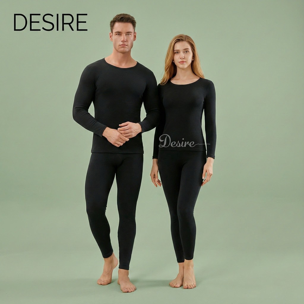 Desire Store, Đồ bộ giữ nhiệt mùa đông siêu nhẹ ấm áp vải Nhung lót Len Cashmere có đường viền dành cho nữ giới ZYOS AGN-003 image 8 of 14